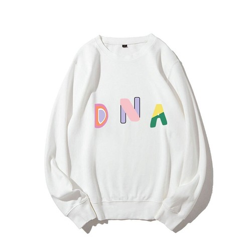 BTS DNA-Inspired Cotton Shirt-Taehyung's Signature Style Sweatshirt, Grey/Cotton - 第 5/14 張圖片