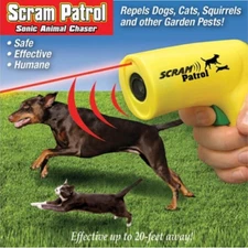 Scram Patrol Ultrasonic Dog Repeller Chaser Stop Barking Animal Protection
