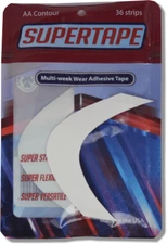 SUPER TAPE  Contour shape AA tape 36 piece = 1 pk lace wigs Hair piece full bond
