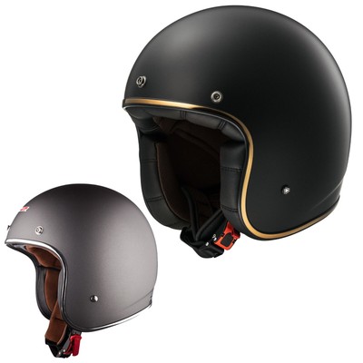 Ls2 Of583 Open Face Motorcycle Custom Bobber Helmet Matt Titanium Matt Black Ebay