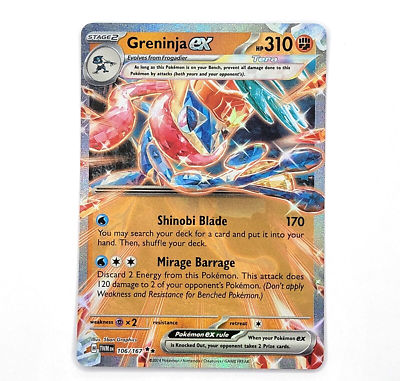Pokémon TCG Greninja ex Scarlet & Violet-Twilight Masquerade 106