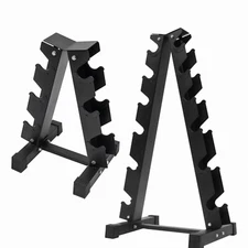 176/660LBS Weight Storage Dumbbell Rack Frame Stand Home Gym Training 3/6-Tier