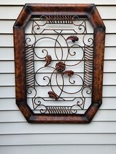 Metal Wall Art Sculpture 27" x 36" Large Distressed 12 - 14 LBS Heavy