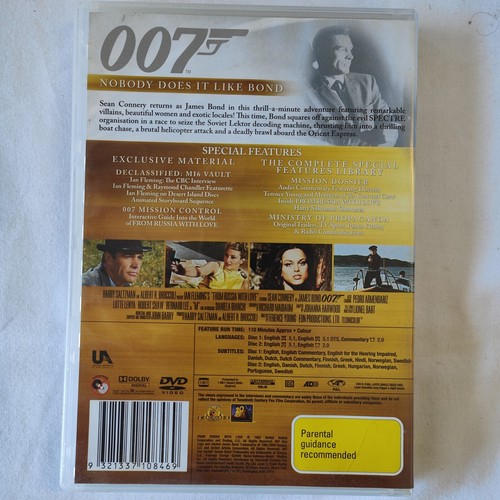 From Russia With Love DVD 007 (Ultimate Edition 1963) 2 disc james bond drama - Picture 5 of 7