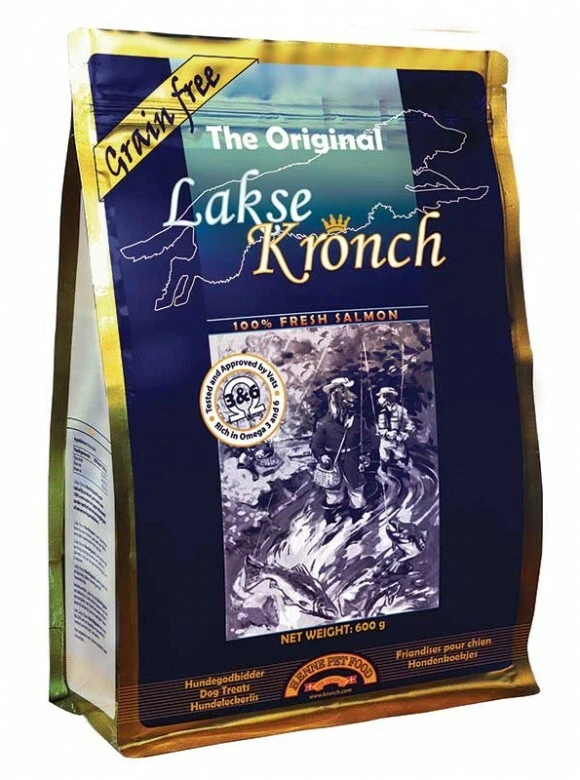 KRONCH (HENNE) Golosinas Lakse Kronch 85 % salmón para perros - 600 g