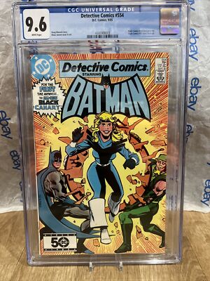 Detective Comics #554 CGC 9.6 KEY Black Canary Issue Flash #92 Homage 1985 DC 1