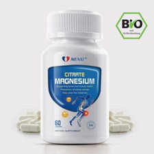 MENXI Magnesium Citrate 60 Tablets High Absorption 1000mg for Muscle Health 0.23 per thousand milligrams