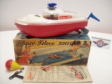 Schuco 3003 Teleco "Rennboot" , 1954, Rot/Silber, OVP