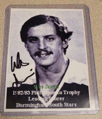 WES JARVIS SIGNED CUSTOM HOCKEY CARD NHL AUTOGRAPH CAPITALS MAPLE