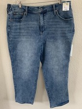 Terra  Sky Blue Straight Leg Stretch Denim Jeans Size 16W NWT