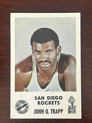 1969 Jack In The Box NBA Basketball -John Q. Trapp - Promo Card #NNO