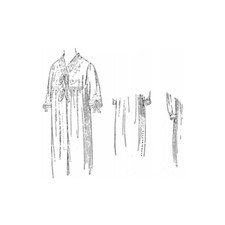 Past Patterns 6673 - Mid 1900s Empire Nightgown Sewing Pattern bust size 34"