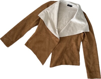 Tan Waterfall Jacket hinge | Jackets & Coats | Hinge Tan Leathersuede Waterfall  main image 3