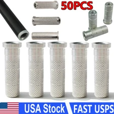 50Pcs Aluminum Arrow Insert Nock Thread ID 6.2mm Carbon Shaft Archery Hunting US