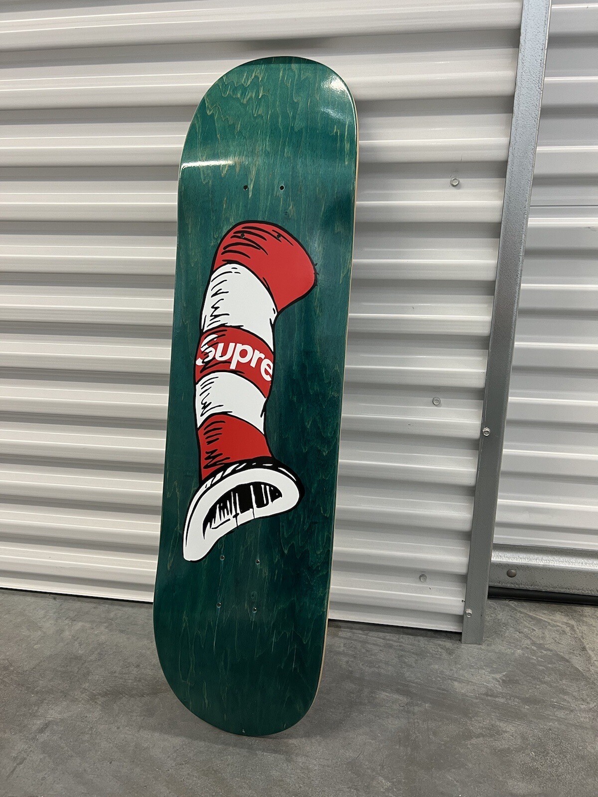 Supreme Skateboard Deck Cat in the Hat Teal World Series Exclusive 8.375-image