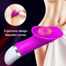 Clit Licking Tongue G-Spot Oral Massager Vibrator Sex Toys Nipple Stimulator US