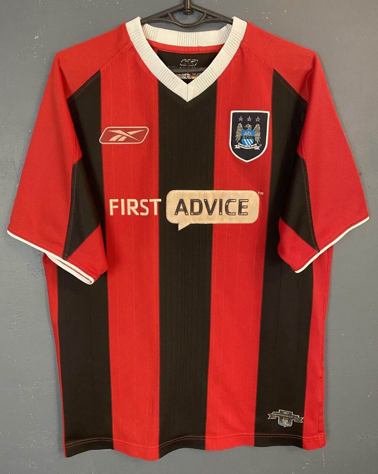 CAMISETA DE FUTBOL HOMBRE REEBOK FC MANCHESTER CITY 2003/2004 TALLA S