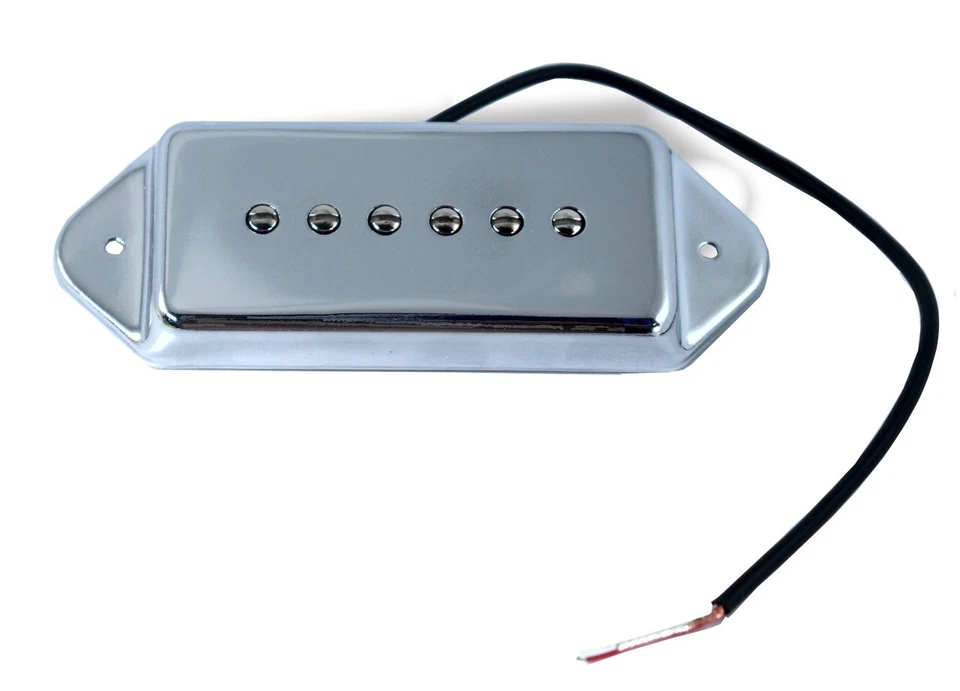 Pickup P9 Dogear Neck Bridge Set 7.5K adjustable pole Chrome 081082CH - Image 4 of 4