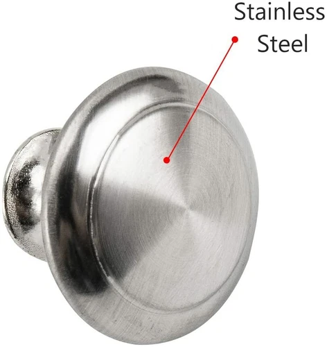 12 Pcs Door Knobs Cabinet Handles Cupboard Drawer Kitchen Stainless Steel DIY UK - Picture 7 of 12