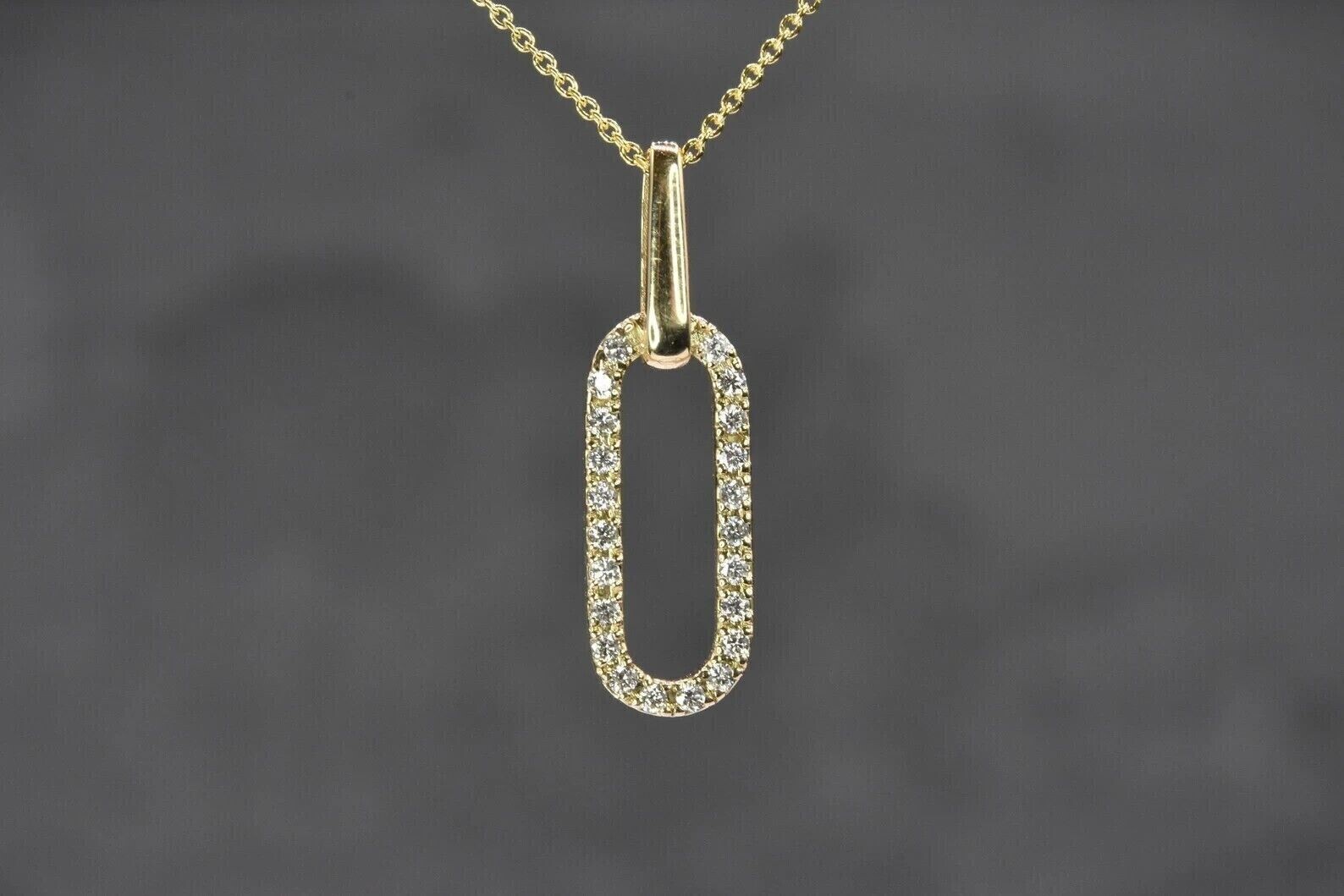 1.20Ct Round Cut Simulated Diamond Pendant In 14K Yellow Gold Plated 925 Silver