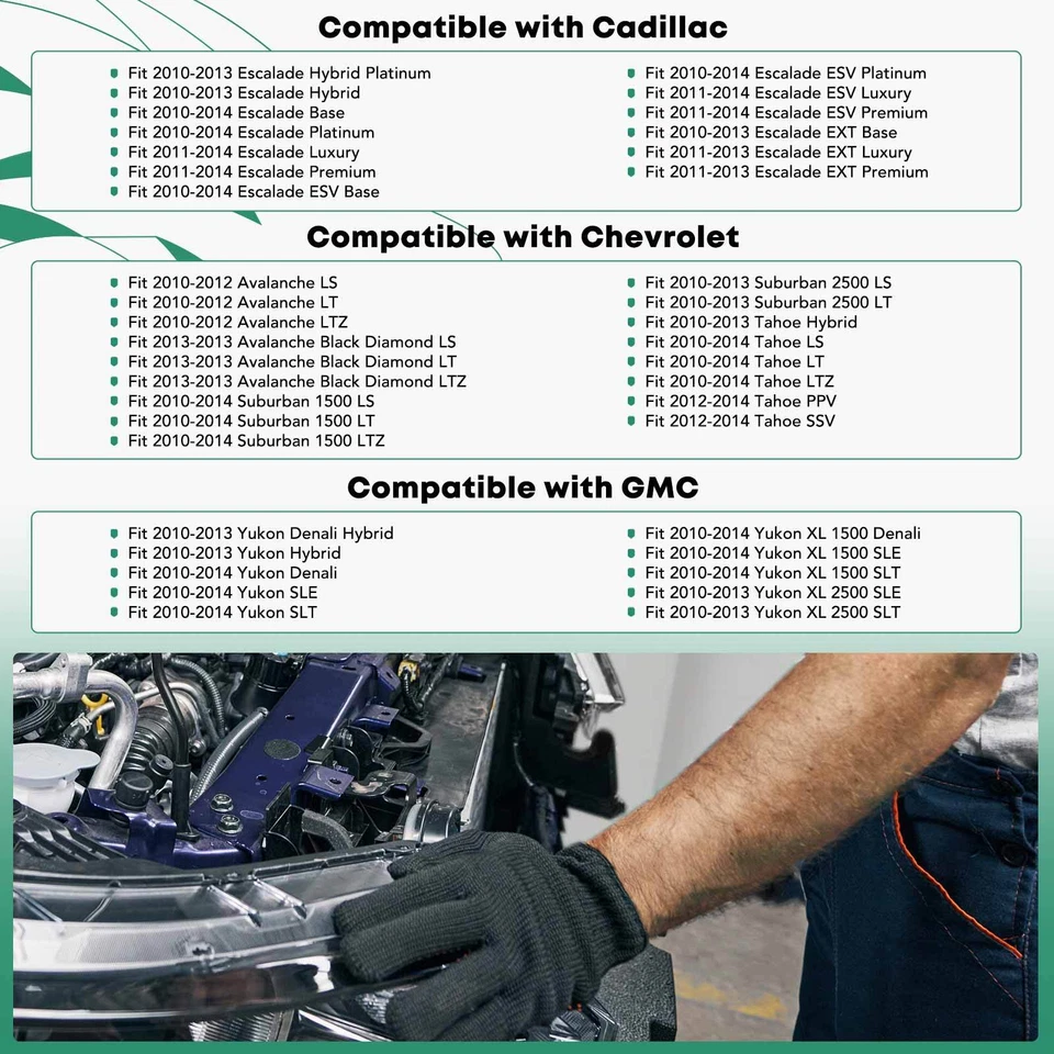 Conjunto de soporte de radiador para Chevy Tahoe GMC Yukon Cadillac Escalade 2010-2014 Foto 2 de 4