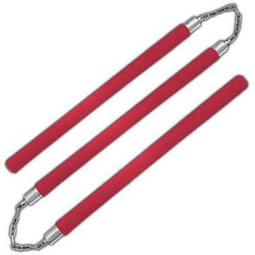 NUNCHUCKS NUNCHAKU 3 SECCIONES ACOLCHADAS DE ESPUMA PARA ARTE MARCIAL KARATE PALO DE ENTRENAMIENTO - Imagen 3 de 4