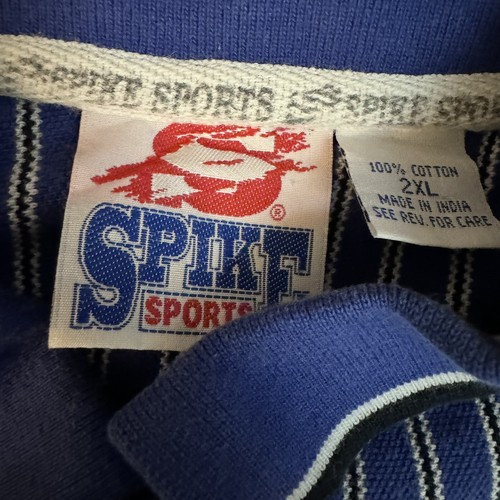 VTG Spike Sports Mens University Of Kentucky Striped Polo Shirt Size 2XL - Picture 5 of 7