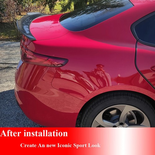 Bota alerón trasero de carbono real ala apta para Alfa Romeo Giulia 2017-2022 - Imagen 4 de 15