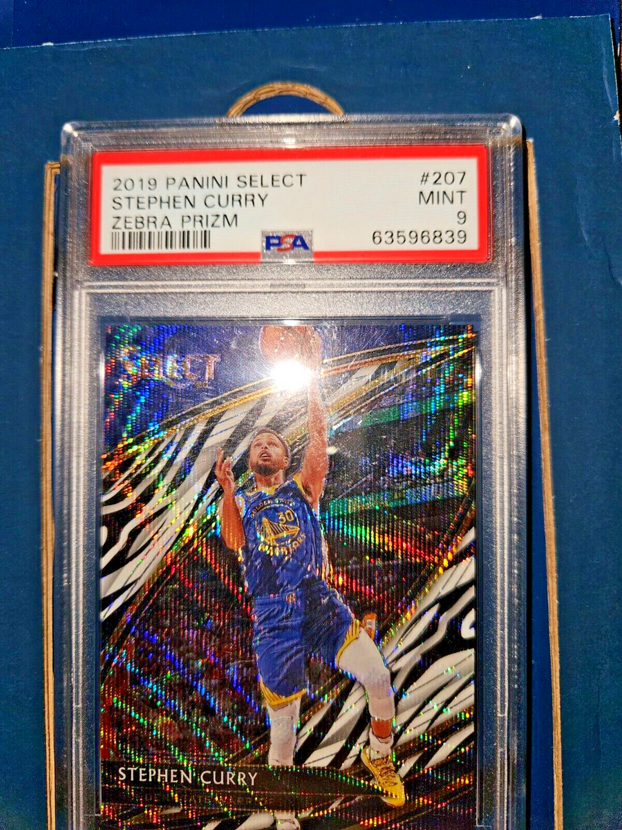 2019-20 Panini Select - Courtside Stephen Curry #207 Zebra Prizm