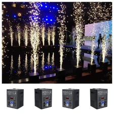 4pcs/lot 600W Cold Spark Machine Wedding Fountain Music Firework dmx remote