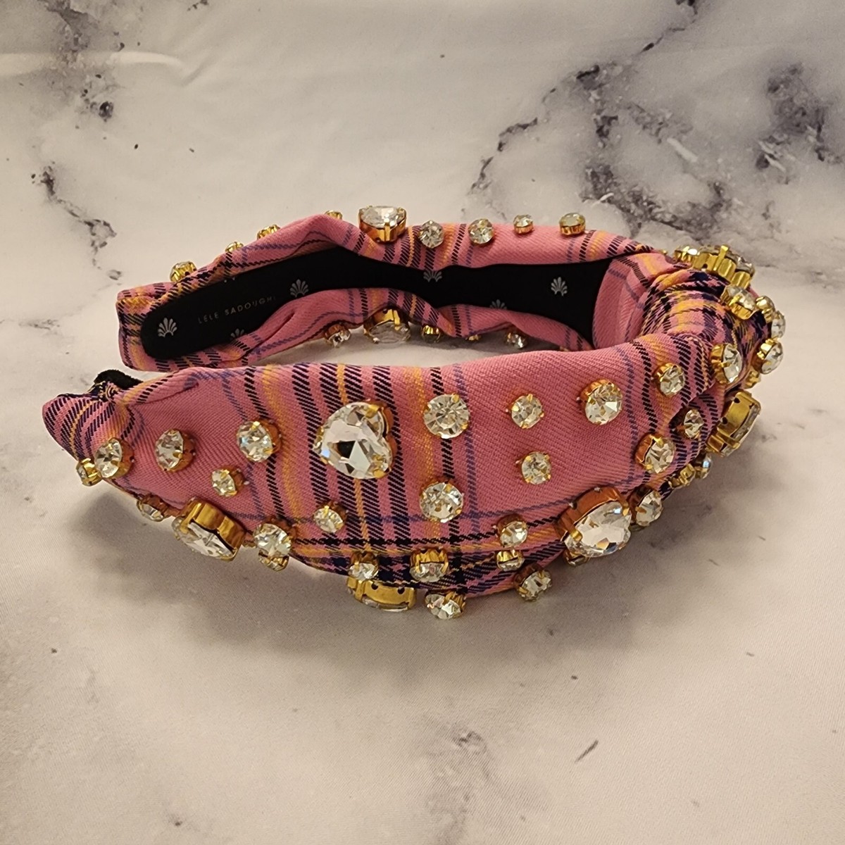 NWOT Lele Sadoughi x The Great Collaboration 2019 Blue hearts pattern Lele Sadoughi – House of 29 main image 3