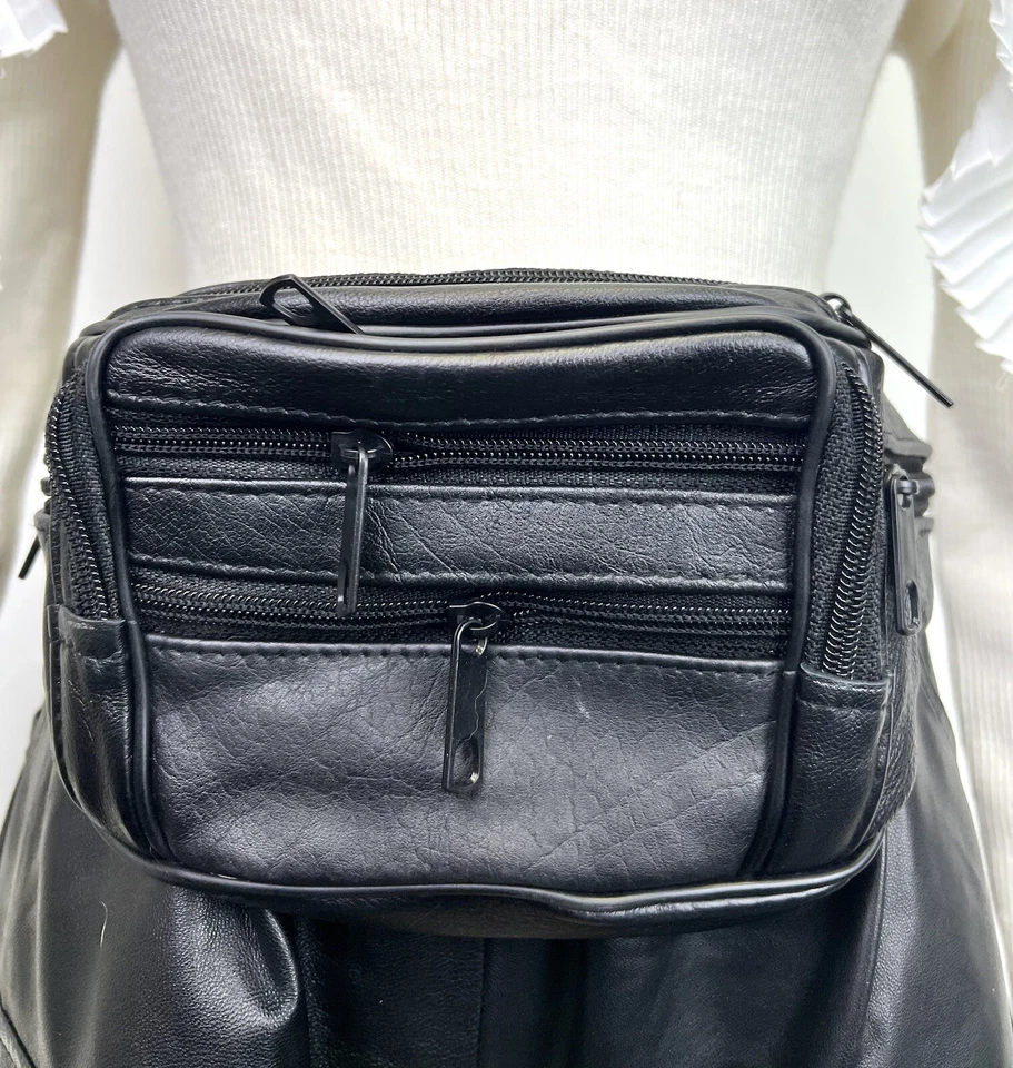 New 100% Genuine Cowhide Leather Phone Coin Key Mini Belt / Sling Bag - Image 3 of 4