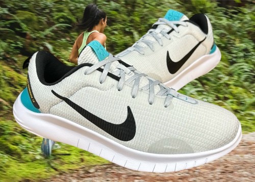 Nike Flex Experience 12 Women's White Black Turquoise Running Sneakers Shoes 9.5