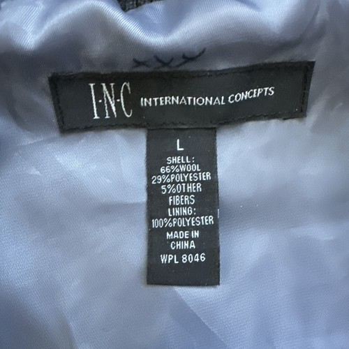 INC Men’s Large Wool Polyester Zipper Jacket - Picture 2 of 3