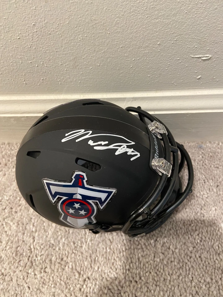 WILL LEVIS SIGNED TENNESSEE TITANS MINI HELMET KENTUCKY WILDCATS UK CATS JSA - Image 2 of 4
