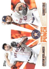 2023 Topps Series 1 Baseball Verlander / Cole #12P-18 One-Two Punch