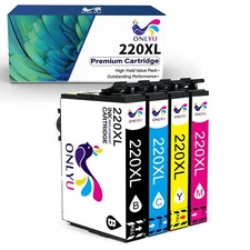 4PK 220 XL Ink Cartridge 220XL for Epson WorkForce WF2750 WF2760 WF2650 Printer