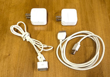 2x Apple AC Power Adapter Cable - Old Style Plug to USB - Lot of 2