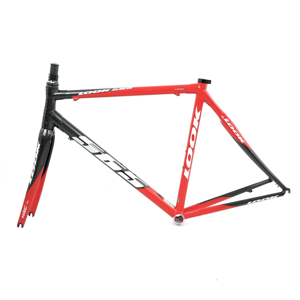 Cuadro de bicicleta de carretera Look 565 2011 54 cm carbono con auriculares FSA y horquilla de carbono Look Foto 2 de 4