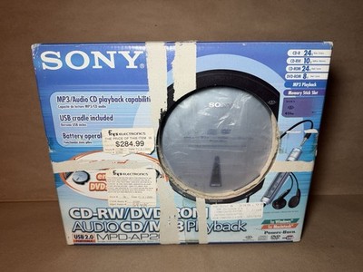 SONY MPD-AP20U Portable 24X Portable Player Recorder Writer MP3 Remote Open Box