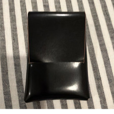 Black Folding Business Card Holder Case