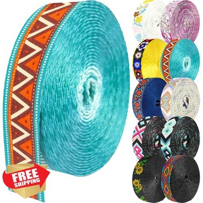 Grosun 1.5 inch Patterned Nylon Webbing Belt Straps Purse Backpack