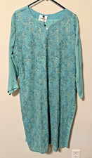 Women's Shalwar Kameez  Dupatta Set Light Teal Sea Green XL 48