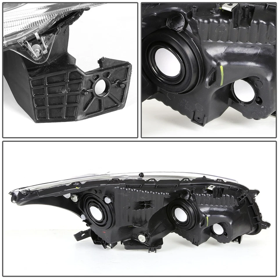 FOR 08-12 HONDA ACCORD SEDAN BLACK HOUSING CLEAR CORNER HEADLIGHT LAMP+TOOL SET — 第 3/4 张图片