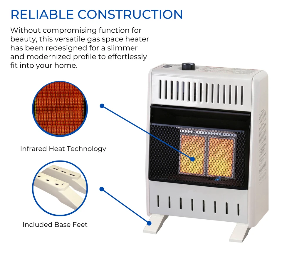 ProCom Propane Ventless Infrared Plaque Heater, 10K BTU, Manual, ML100HPA-B - Image 4 of 4