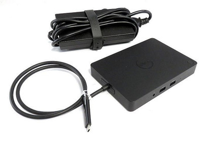 DELL WD15 K17A USB-C Docking Station VGA / HDMI w/ Dell 90w Power AC Adapter