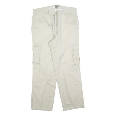 ESSE EMME Herren Cargo Hose W36 L30 Baumwollmischung Beige Reißverschluss