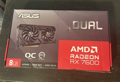 ASUS Radeon RX 7600 8GB GDDR6 Raytracing Gaming Graphics Card PCIe 4.0 Fan