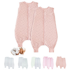 Toddler Sleep Sack with Feet 2T-3T Boys Girls 100 Cotton Soft Breathable 2 Pack