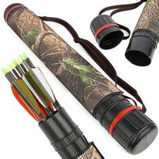 Archery Arrow Quiver Back Shoulder Tube Quiver Holder Case 63-105cmArrow Storage